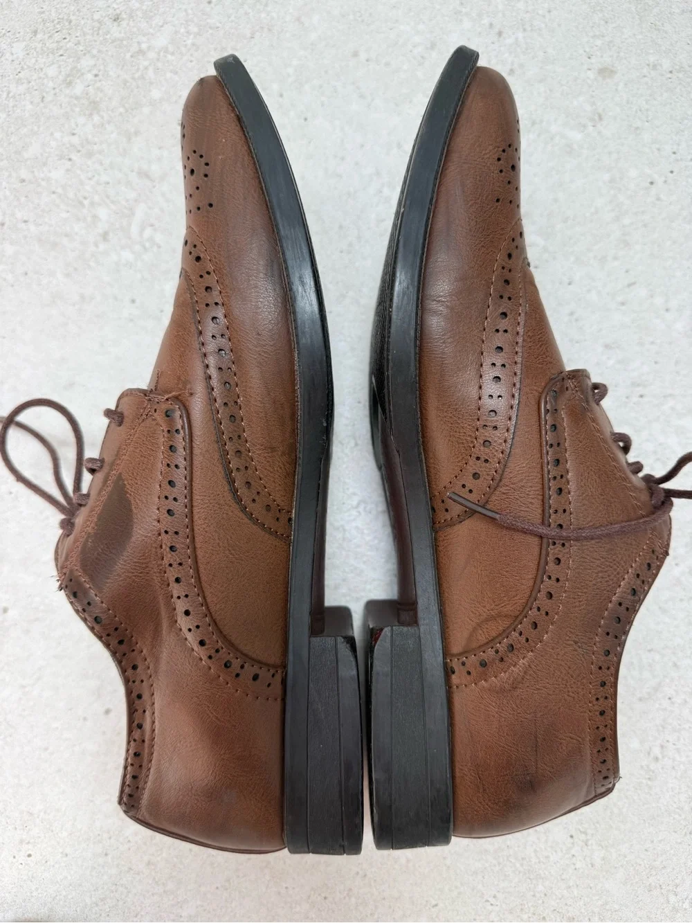 Brown Wingtip Dress Shoes for Men
